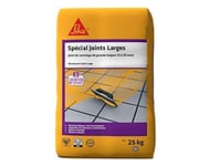 SikaCeram Joint Large, Mortier joint de carrelage grande largeur 2 à 20mm (CG2W), 25kg, Gris