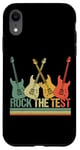 iPhone XR Rock The Test Exam Day Testing Day Test Day Guitar Vintage Case