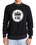 Dolce & Gabbana Pull Bleu Couronne King Coton Pull IT46/US36/S