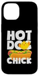 iPhone 14 Hot Dog Chick Funny Food Humor Design Case