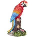 Creativ Polyresin Figur - Papegoja Röd 4 cm