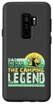 Coque pour Galaxy S9+ Papa, le mythe, la légende du camping, un camping-car amusant