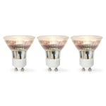 LED-lampa GU10 | Spot | 4.5 W | 345 lm | 2700 K | Dimbar | Varm Vit | Retrostil | 3 st.