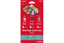 Canon Variety Pack VP-101 - set med fotopapper - 15 ark - 100 x 150 mm