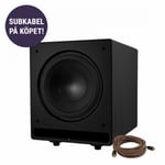 Dynavoice Challenger CSB-V12 aktiv subwoofer med fri subkabel, svart