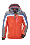 Killtec Veste fonctionnelle Tirano Mn Ski Jckt B pour homme avec capuche amovible et jupe pare-neige S Orange