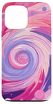 iPhone 13 Pro Max Swirl Pink Color Illustration Pattern Abstract Art Case