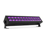 BeamZ BUV243 blacklight bar - 24 x 3 Watt UV LEDs - DMX - Stroboskop funktion, BUV243 UV BAR MED DMX 2X 12 LYSDIODER