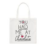 You Had Me At Chocolate Regular Tote Bag Funny Love Valentines Day