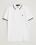 Polo Ralph Lauren Custom Slim Fit Tipped Polo White