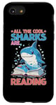 Coque pour iPhone SE (2020) / 7 / 8 All The Cool Sharks Are Reading Jardin d'enfants