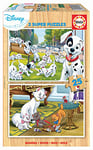 Educa - Super Puzzles. Disney Animals. 2 Puzzles Engant 25 pièces en Bois. Recommandé à partir de 3 Ans (18082)