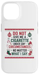 iPhone 14 Funny Christmas Holiday Quitting Bad Habits Design Case