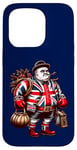 Coque pour iPhone 15 Pro Boxe Boxeur Britannique Union Jack Drapeau Grande-Bretagne