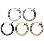 2-PACK Fake Septum Ring Svart