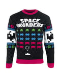 Unisex XS Gaming Christmas Jumper Space Invaders Retro Arcade Video Game 