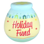 Pot Of Dreams Ceramic Money Pot Smash Money Box Savings Jar - Holiday Fund