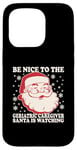 iPhone 15 Pro Nurse Christmas Tee Be Nice To The Geriatric Care Giver Case