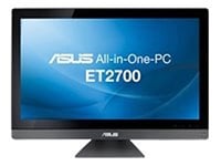 Asus EeeTOP ET2700INKS-B044C Intel i5-2400S 2500 68,6 cm 27Z Glare 4 Go 1000 Go W7HP NVIDIA GT540M DVD RW TV Tuner DVB-T Noir