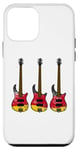 Coque pour iPhone 12 mini Guitare basse drapeau allemand bassiste musicien Allemagne