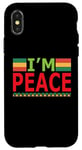 Coque pour iPhone X/XS I Come in Peace Im Peace Couples Juneteenth Black History