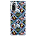 ERT GROUP Coque de téléphone Portable pour Xiaomi REDMI Note 10 Pro Original et sous Licence Officielle Marvel Motif Avengers 004 Parfaitement adapté à la Forme du téléphone Portable, Coque en TPU