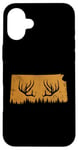 Coque pour iPhone 16 Plus Abri de jardin Chasseur d'élan en bois de cerf