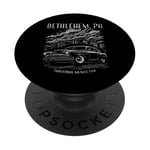 Conception de voiture Hotrod classique de Bethlehem PA Industrial Muscle USA PopSockets PopGrip Adhésif