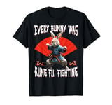 Funny Kung Fu Fighting Bunny Cute Martial Arts Rabbit T-Shirt