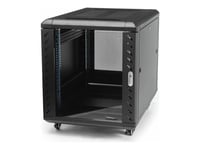 Startech.Com 15U 19" Server Rack Cabinet, 4 Post Adjustable Depth (6-32") Locking Knock Down Network/Computer Equipment Enclosure, Mobile With Glass Door & Casters, Hp Proliant Thinkserver - 15U Knock Down Rack (Rk1536bkf) - Rack Skap - 4-Stangs - S