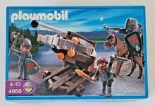 PLAYMOBIL Baliste à 6 projectiles et chevaliers du faucon réf 4868 dès 4 ans