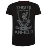 Liverpool FC Herr This Is Anfield T-Shirt L Svart/Grå Black/Grey L