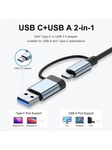 USB C -keskitin USB-keskitin 3.0, VIENON Alumiini 8 in 1 USB-jakaja, 1 X USB 3.0, 3 X USB 2.0 ja 1 X USB C, SD/TF-kortinlukija, 3,5 mm:n audio-aux-portit, yhteensopiva MacBook Pro Airin kanssa ja muita PC/ Kannettavat/tabletit/Galaxy Phones-harmaa