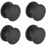 4x bouton poignée meuble plastique noir 23mm à visser filetage M5 placard étagère commode armoire cuisine