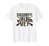 Grumpy Old Vet Funny Military Veteran Men Women T-Shirt