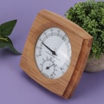 2-In-1 Wood Thermo-Hygrometer Thermometer Hygrometer Steam Room Sauna