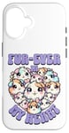 Coque pour iPhone 16 Fur-ever in My Heart Kawaii Cochon d'Inde Cœur