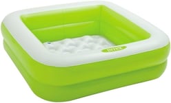 Intex inflatable square paddling pool 86x86x25 cm, random colors (pink or lime 