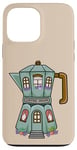 iPhone 13 Pro Max Creative Cozy Coffee House Cafe, Stovetop Espresso Maker Case