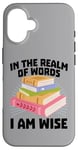 Coque pour iPhone 16 Lecteur de livres pour enfants, bibliothèque, livres