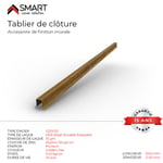 Bravo The Smart Solution - Tablier de clôture Tôle de bardage H12 Coloris Golden Oak Printech L=1m - Golden Oak