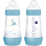 Mam Nappflaska Easy Start Anti-Colic 260 ml 2-pack Blå