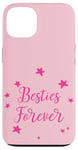 Coque pour iPhone 13 Jolies étoiles avec inscription « Best Friends For Besties Forever Friend »