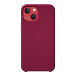 Coque silicone unie Soft Touch Rouge compatible Apple iPhone 13 - Neuf