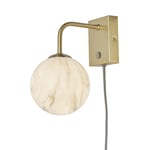 VÄGGLAMPA Carrara Globus 12 cm 