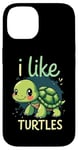 iPhone 14 I Like TURTLES Cartoon Turtle Case