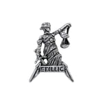 Alchemy Rocks Metallica: Justice for All Pewter Pin Badge BRAND NEW