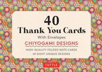 Chiyogami Designs, 40 Thank You Cards with Envelopes  (4 1/2 x 3 inch blank cards in 8 unique desig