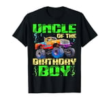 Uncle Of The Birthday Boy Monster Truck Bday Celebrations T-Shirt