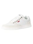 Levis Footwear and Accessories Reece, Men's Trainers, Regular White, 45 EU, Regular White, 10.5 UK